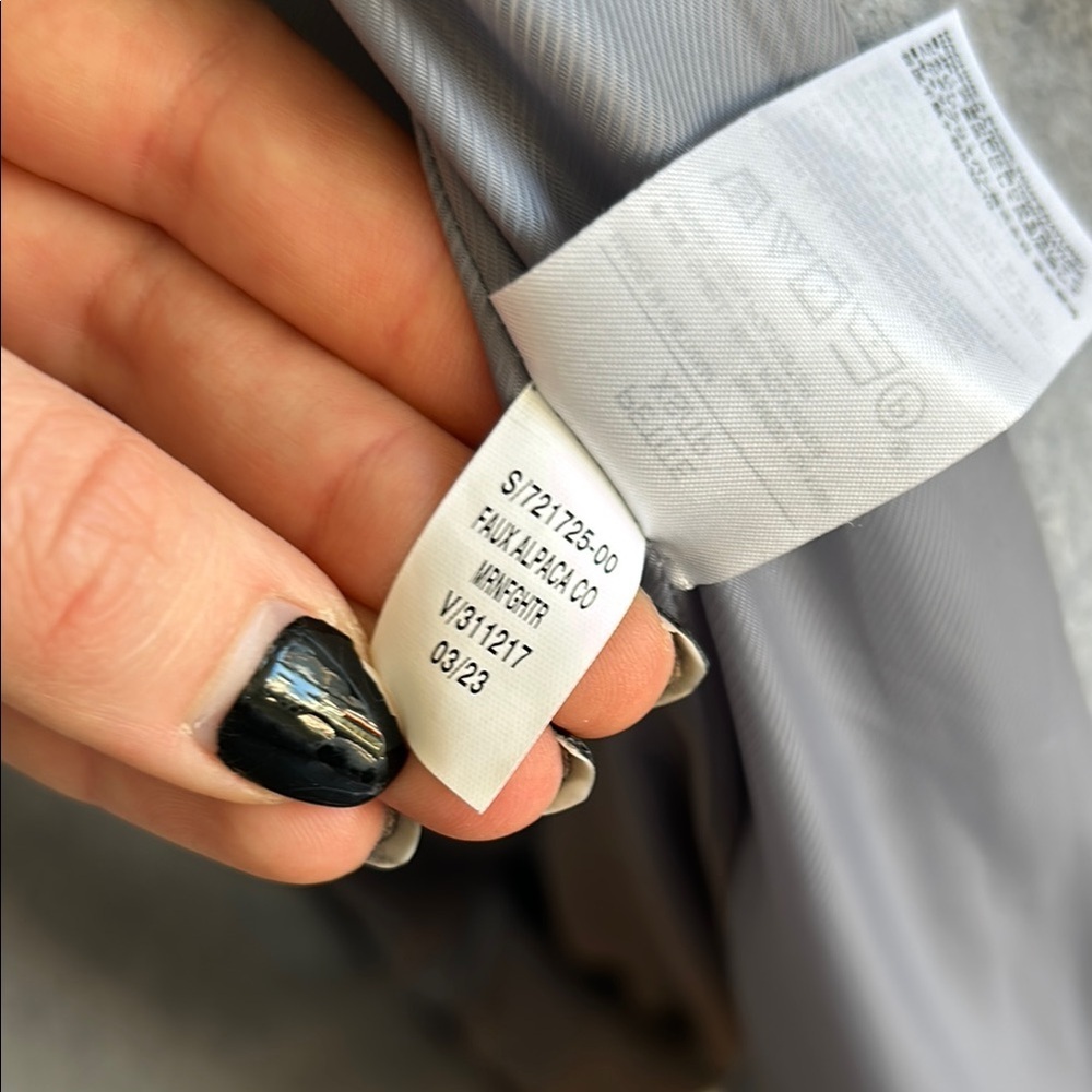 Banana Republic | Petite Grey Full Length Coat - Picture 6 of 8